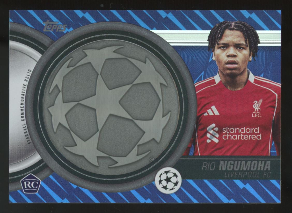 2025-26 Topps UEFA Club Rio Ngumoha RC Starball Commemorative Relic