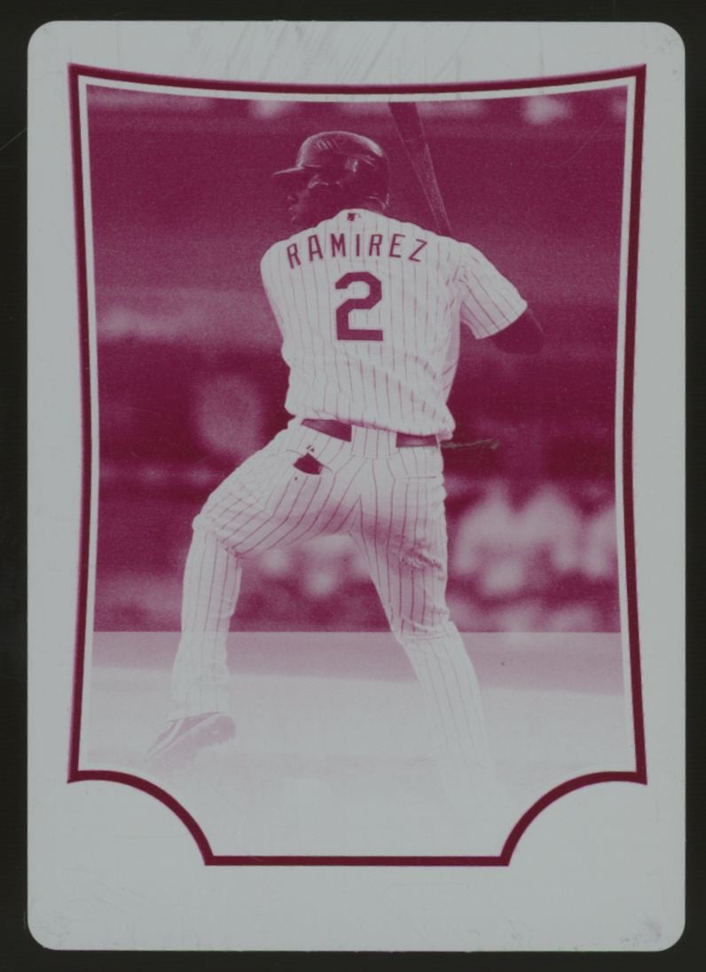 2009 Bowman Hanley Ramirez Magenta Printing Plate 1/1 #12