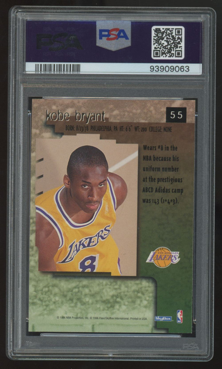 1996-97 Skybox Premium Kobe Bryant RC #55 PSA 9 *063