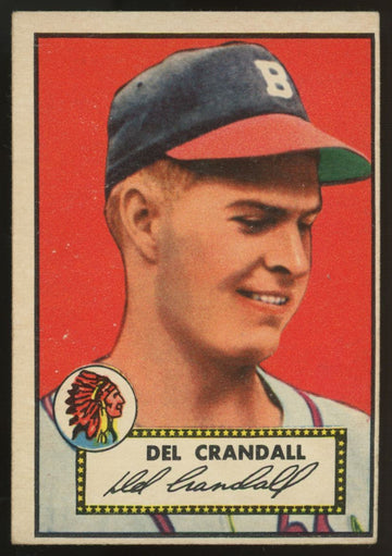 1952 Topps Del Crandall #162 VG/EX