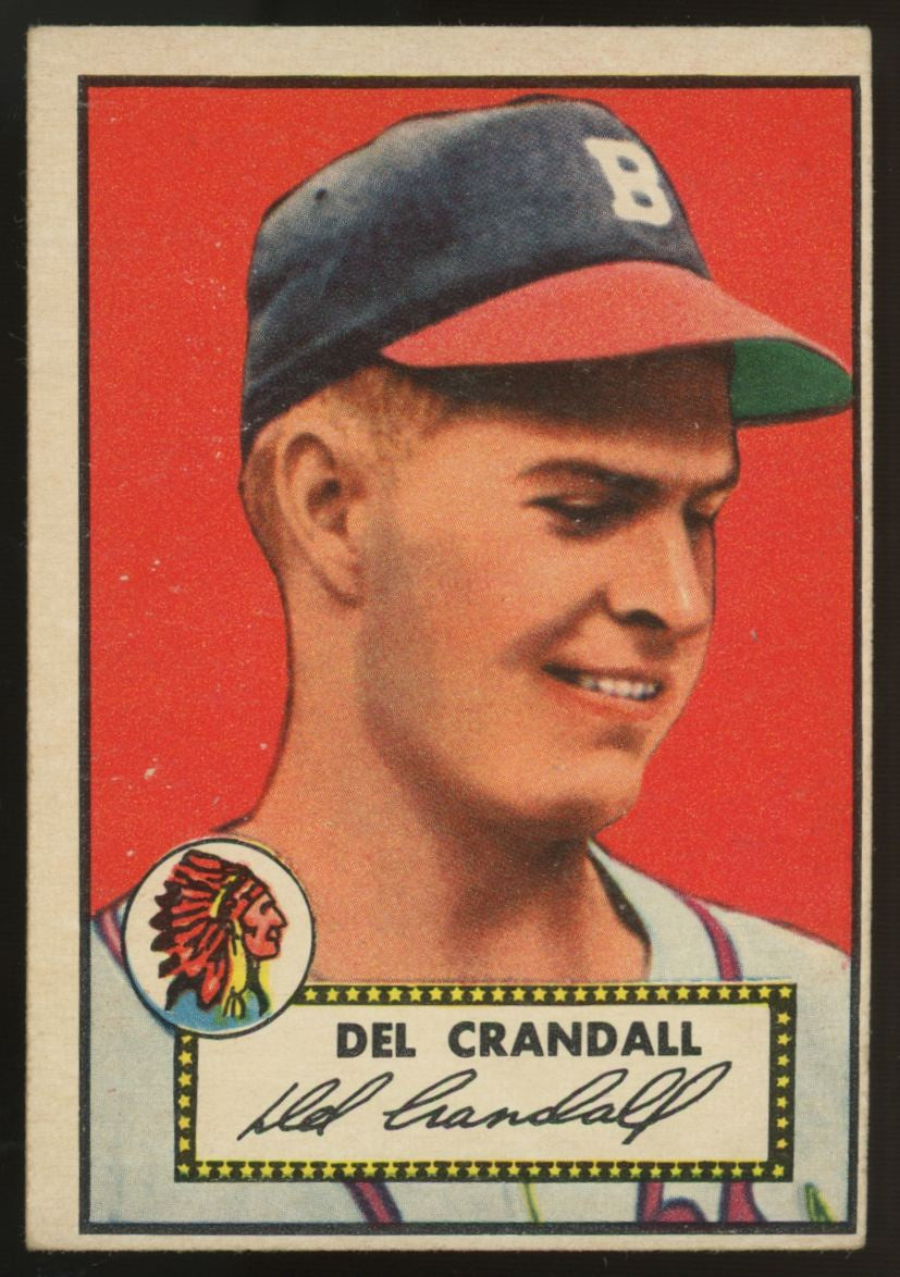 1952 Topps Del Crandall #162 VG/EX