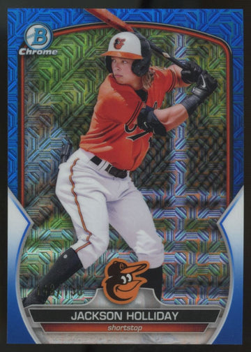 2023 Bowman Mega Jackson Holliday Prospect Blue Chrome Mega /150 #BCP-20