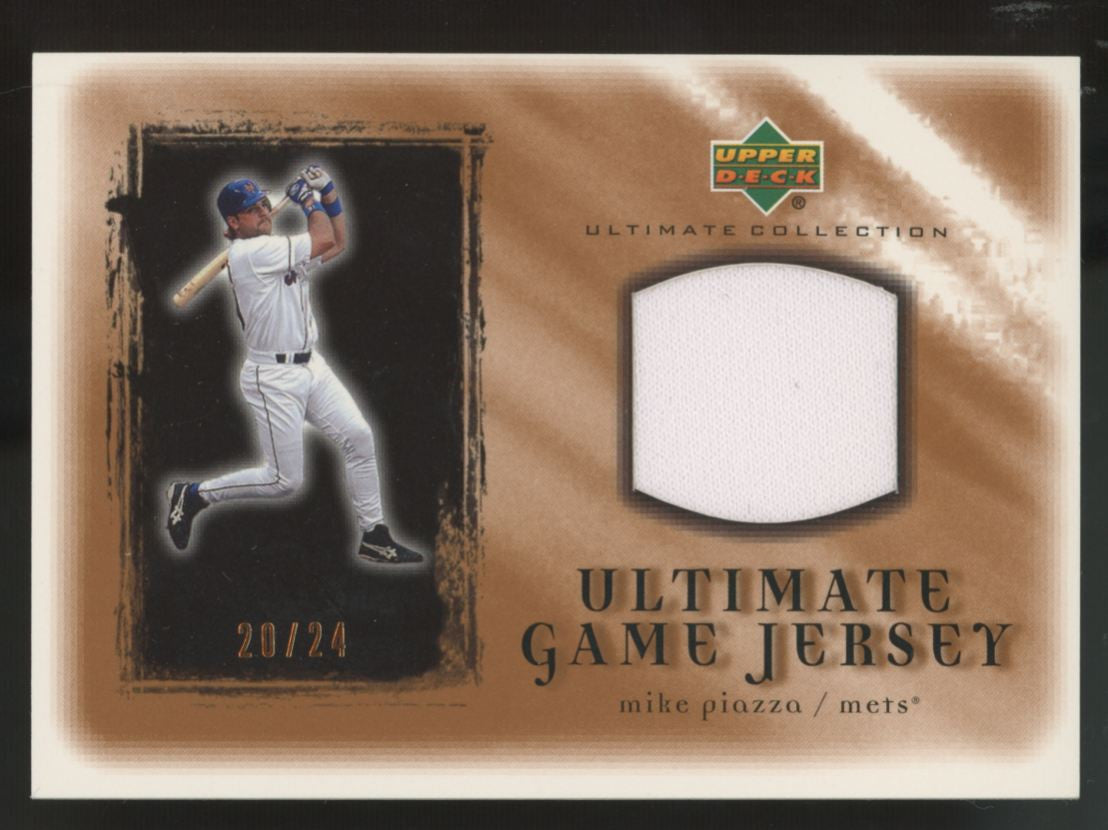 2001 Ultimate Collection Mike Piazza Copper Game Jersey Patch /24 #U-MP
