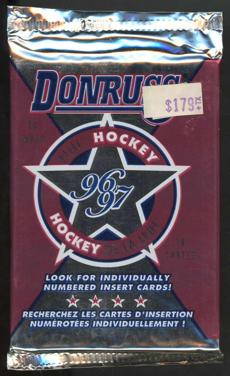 1996-97 Donruss Hockey Lot of 10 Sealed Packs + 2 1999-00 MVP Packs