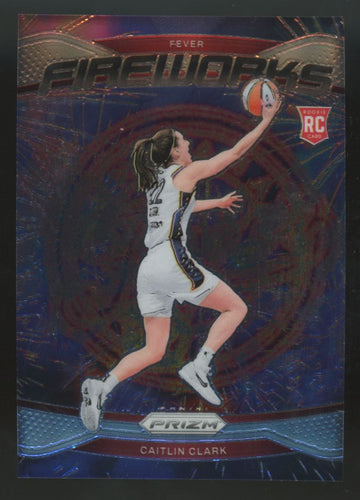 2024 Panini WNBA Prizm Caitlin Clark RC Fireworks #13
