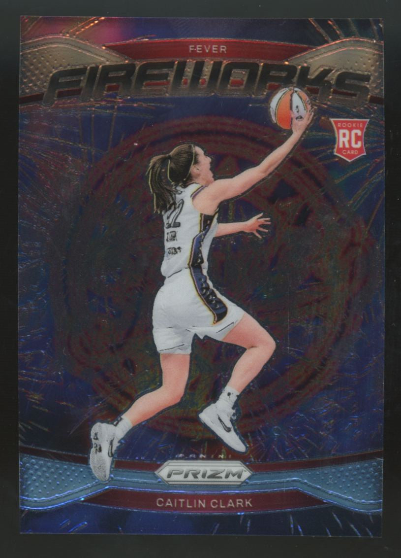 2024 Panini WNBA Prizm Caitlin Clark RC Fireworks #13