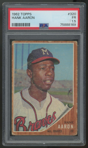 1962 Topps Hank Aaron #320 PSA 1.5 *169
