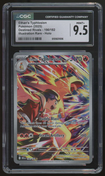 2025 Pokemon Ethan's Typhlosion Destined Rivals IR #190 CGC 9.5