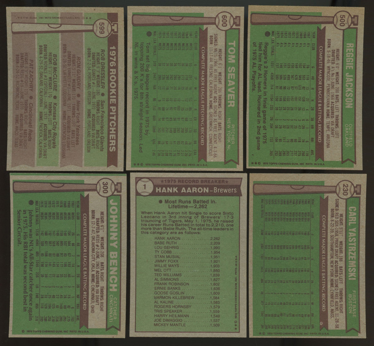 1976 Topps Baseball Complete Set (660) w/ Traded EX-MT Overall