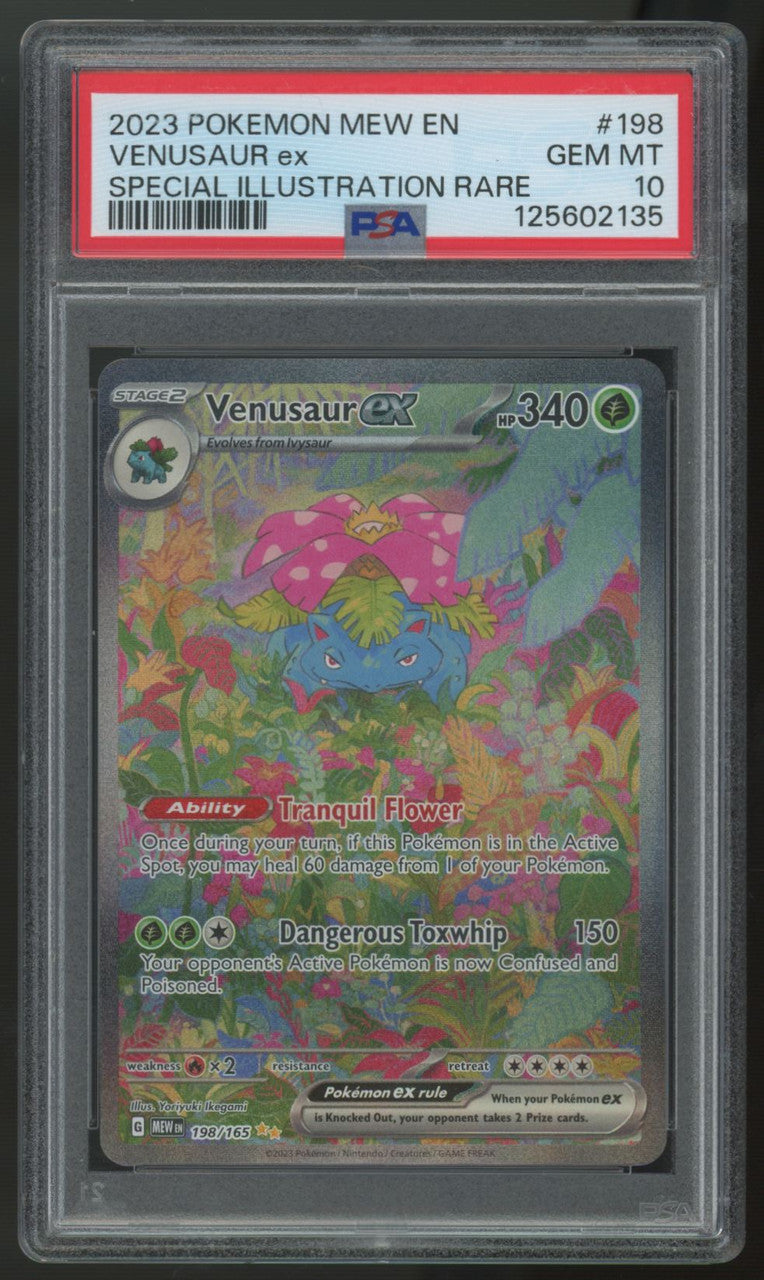 2023 Pokemon Venusaur ex 151 Special Art Rare #198 PSA 10
