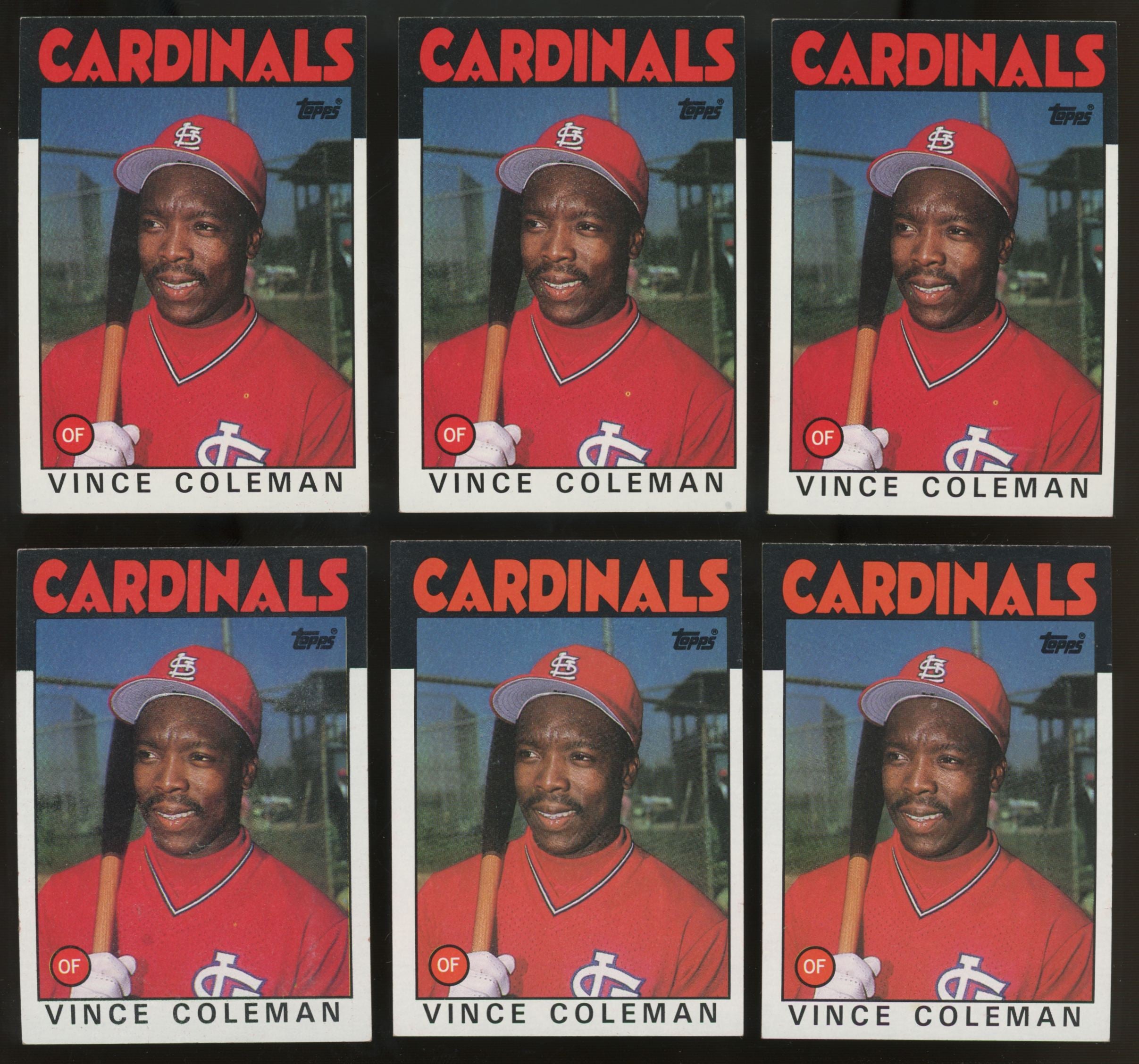 1986 Topps Vince Coleman #370 (Lot of 42)