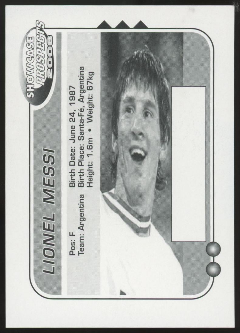 2006 Showcase Prospects Lionel Messi RC NM-MT "C"