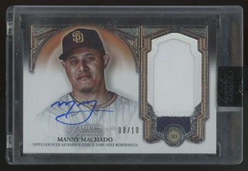 2023 Topps Dynasty Manny Machado Dynastic Deed Patch Auto /10 #DAP-MM4