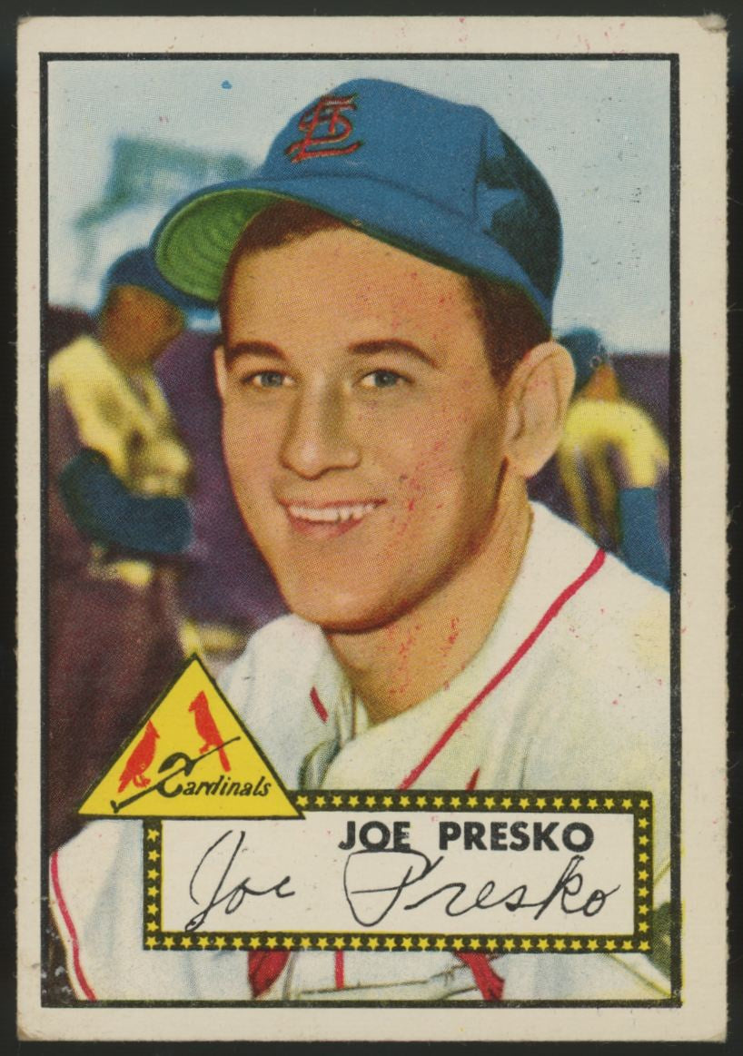 1952 Topps Joe Presko #220 VG