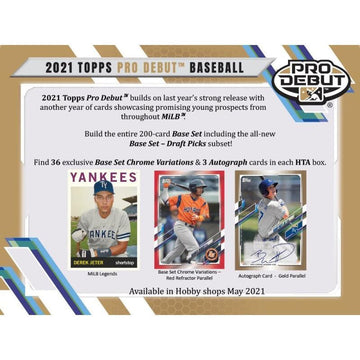 2021 Topps Pro Debut Baseball HTA Hobby Jumbo Box