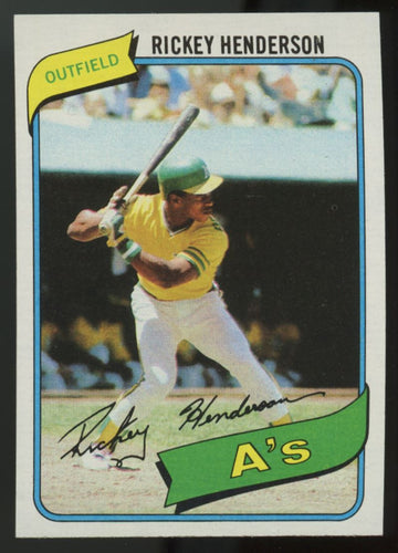 1980 Topps Baseball Near Complete Set 711/726 Henderson RC NM-MT