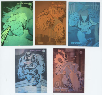 1992 Impel Marvel Universe Series 3 Hologram Complete Set (5) NM