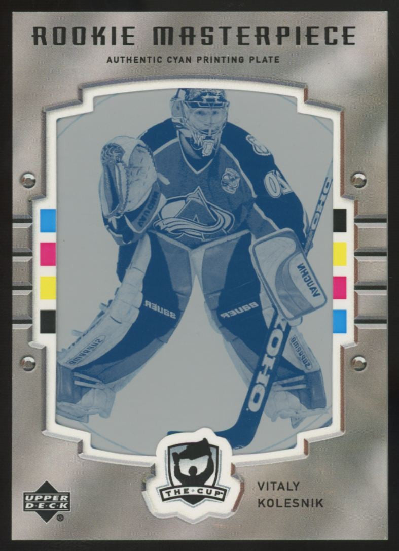 2005-06 UD The Cup Vitaly Kolesnik RC Masterpiece Cyan Printing Plate 1/1 #227