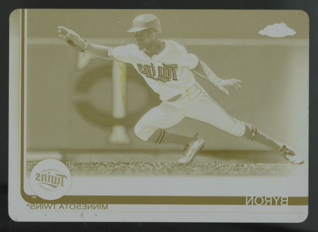 2019 Topps Chrome Byron Buxton Yellow Printing Plate 1/1 #114