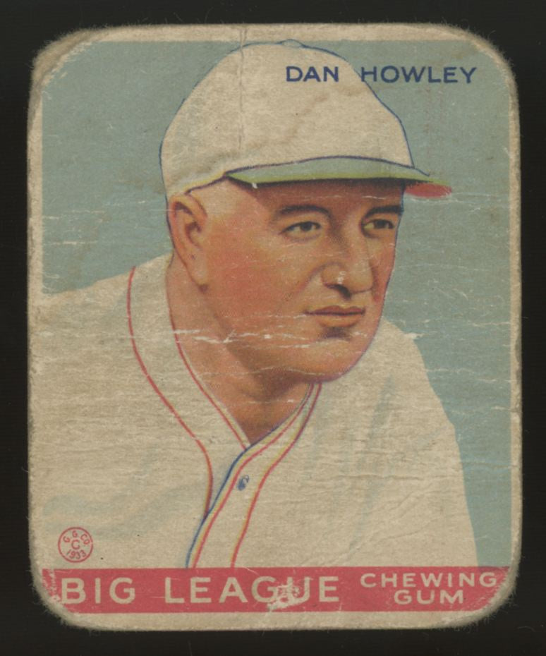 1933 Goudey Dan Howley #175 Poor