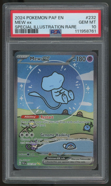 2024 Pokemon Mew ex Paldean Fates Special Illustration Rare #232 PSA 10