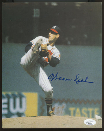 Warren Spahn Signed Autographed 8x10 Photo JSA *281