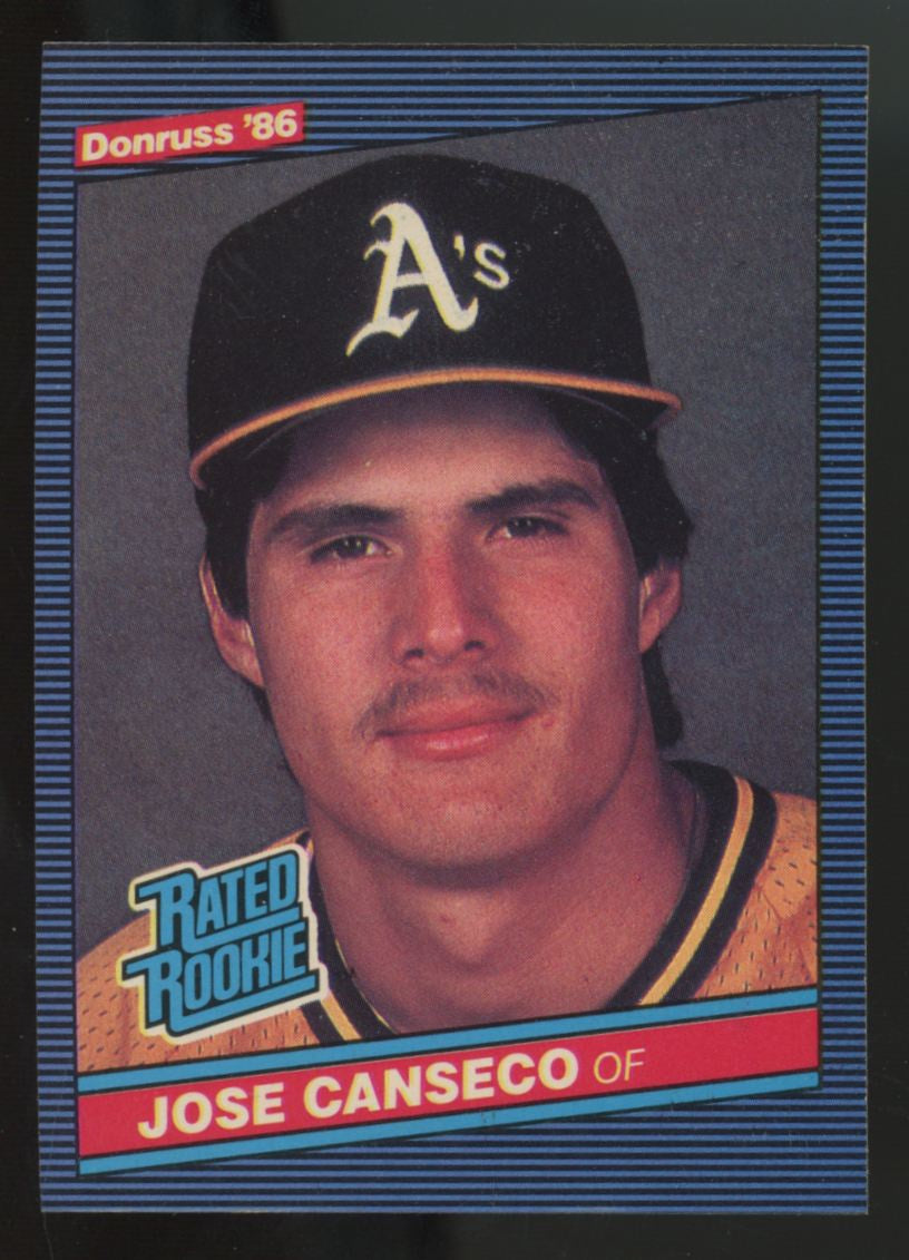 1986 Donruss Jose Canseco RC Rated Rookie #39 NM-MT