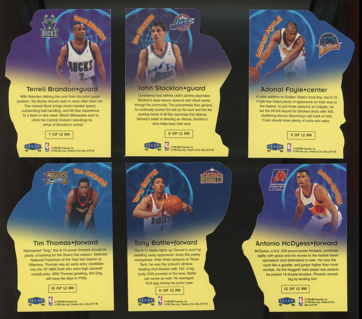 1997-98 Fleer Ultra Rim Rockers Complete Set (12/12)