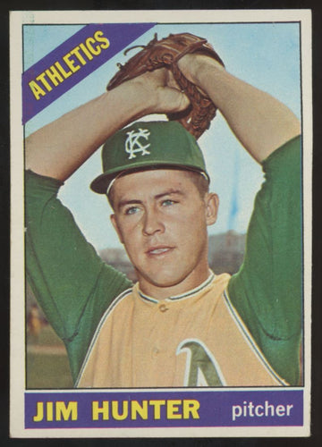 1966 Topps Jim Catfish Hunter #36 EX