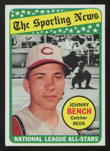 1969 Topps Johnny Bench All-Star #430 VG (Crease)