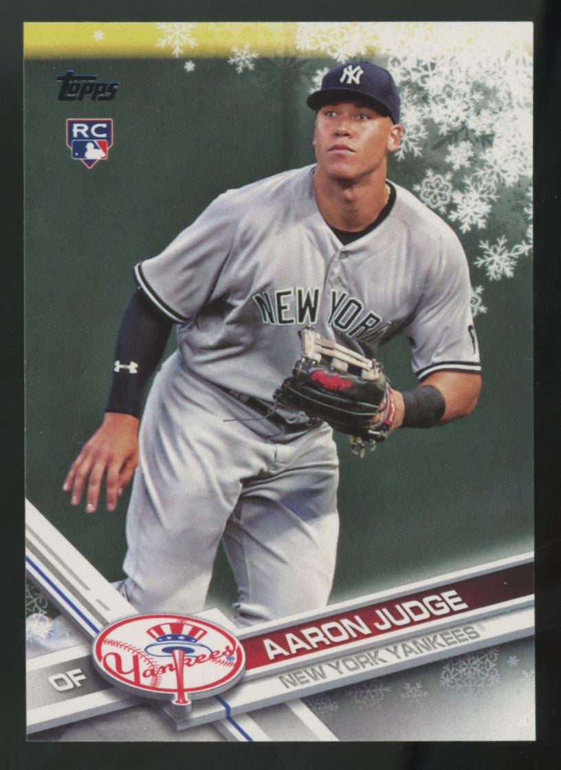 2017 Topps Holiday Walmart Aaron Judge RC #HMW99 "B"