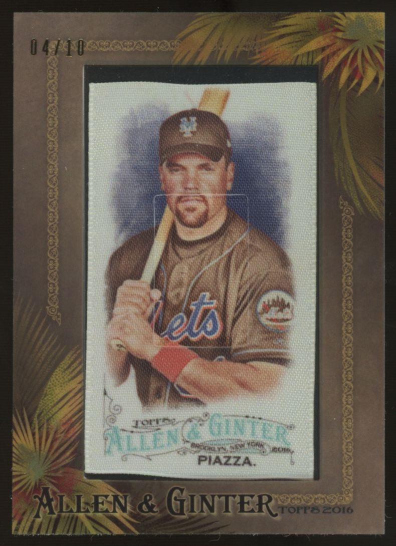 2016 Topps Allen & Ginter Mike Piazza Framed Mini Cloth /10