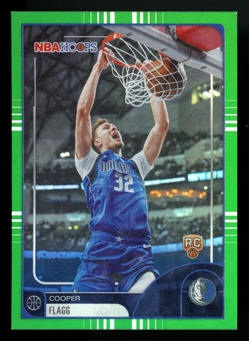 2025-26 Topps NBA Hoops Cooper Flagg RC Green Foil #35