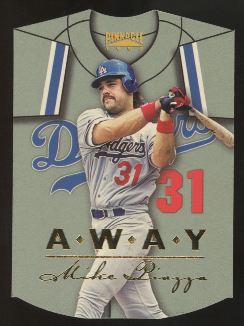1997 Pinnacle Mike Piazza Away Die-Cut #5