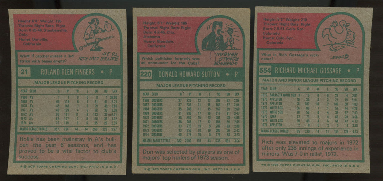 1975 Topps Baseball Complete Set (660) VG-EX Overall