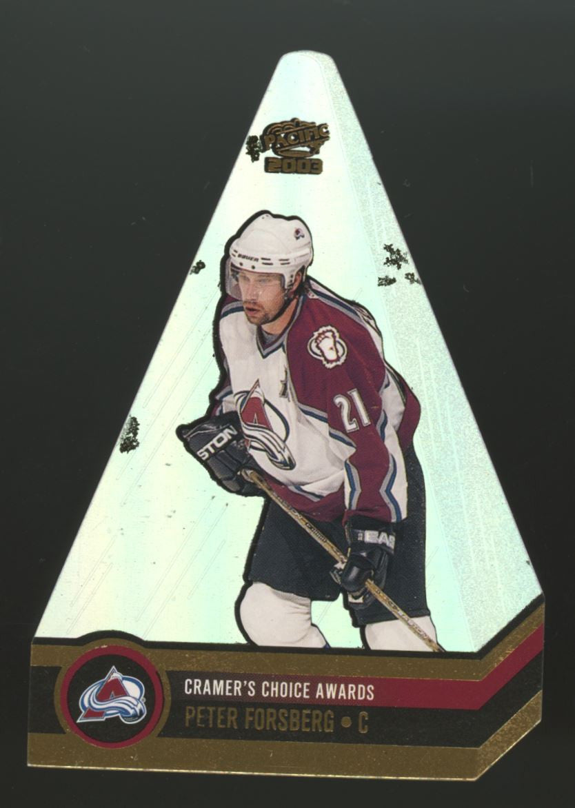 2002-03 Pacific Peter Forsberg Cramer's Choice Die Cut /95 #4