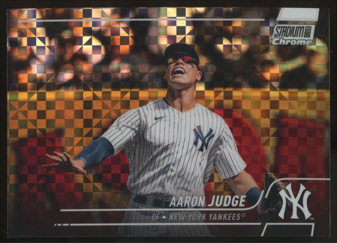 2022 Topps Stadium Club Chrome Aaron Judge X-Fractor #161