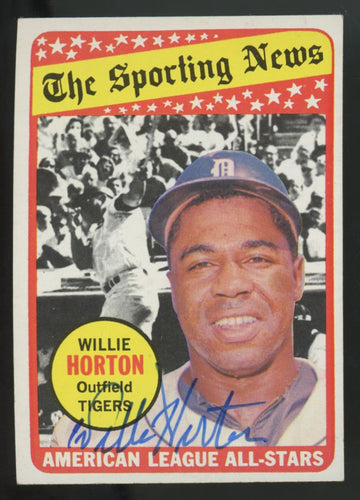 1969 Topps Willie Horton All-Star Signed IP Auto #429