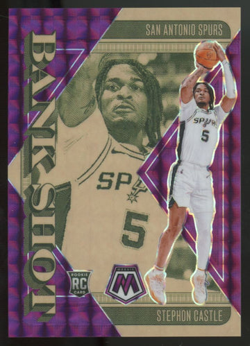 2024-25 Mosaic Stephon Castle RC Bank Shot Purple /99 #4