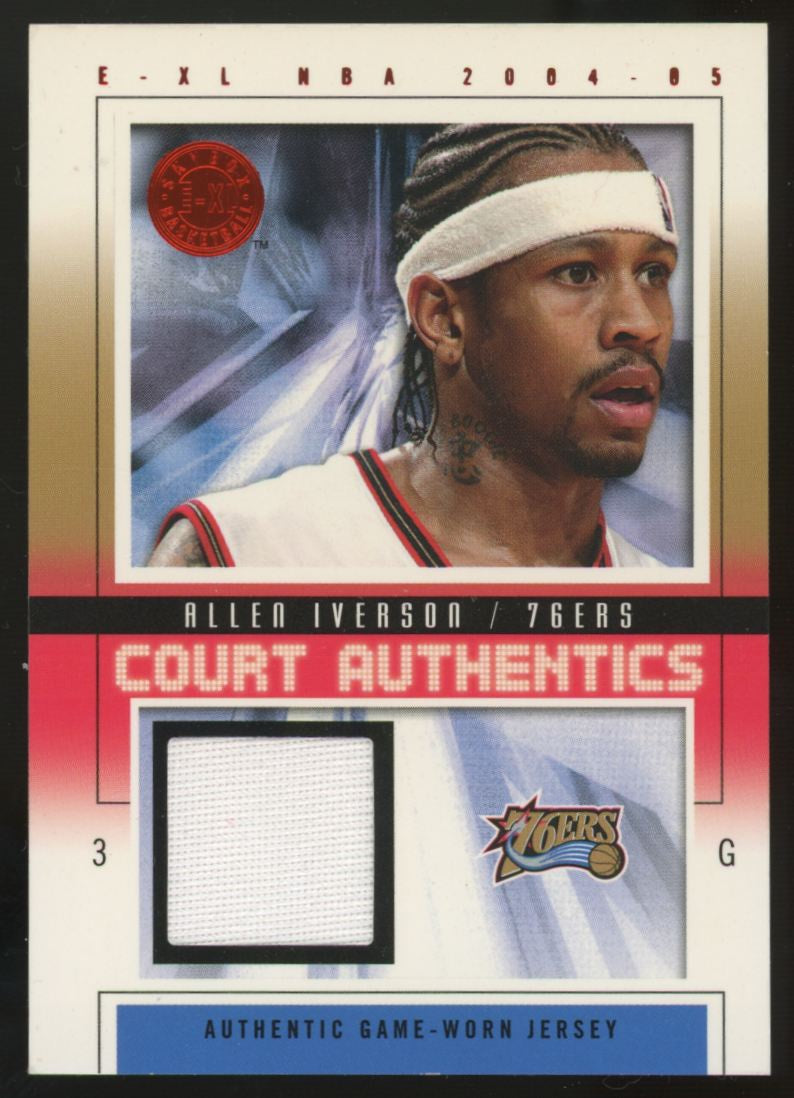 2004-05 Fleer E-XL Allen Iverson Patch /500 #CA-AI