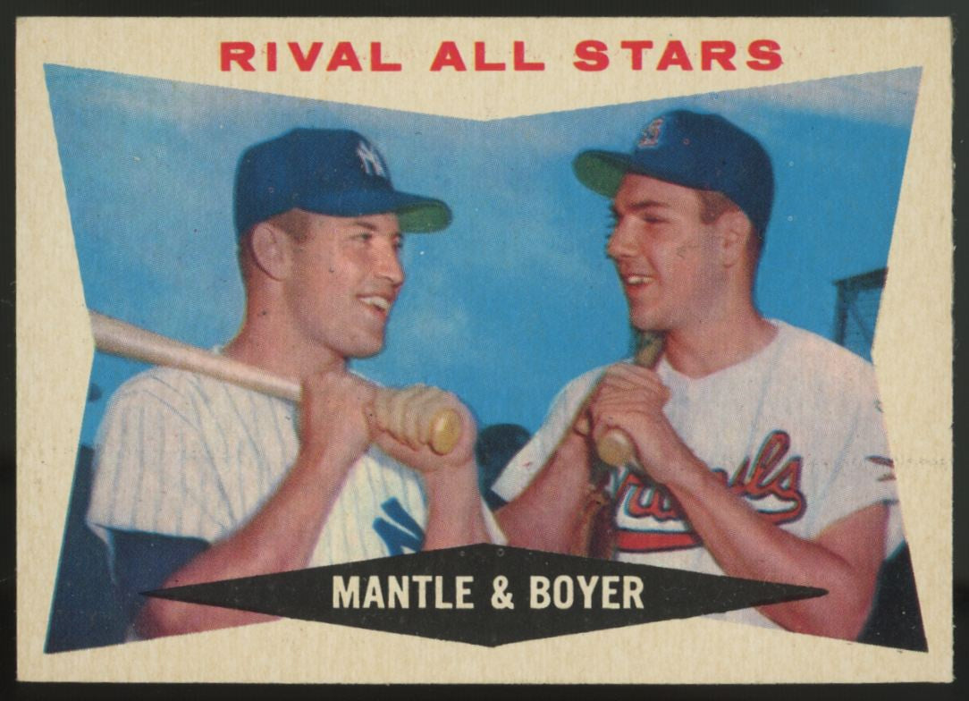 1960 Topps Mantle / Boyer Rival All Stars #160 EX+
