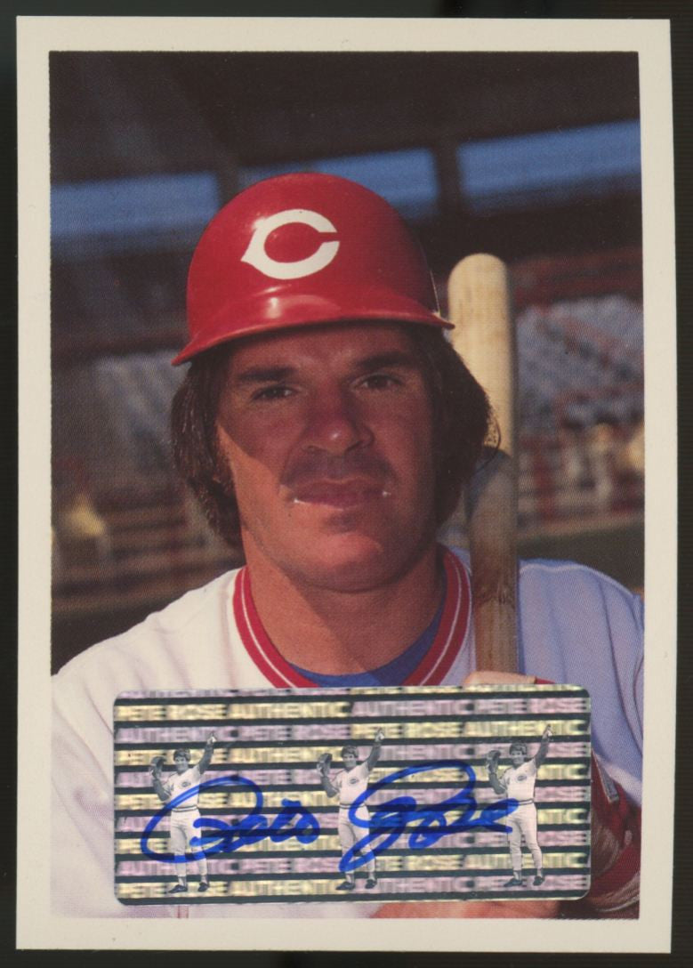 1985 Topps Renata Galasso Pete Rose Auto #107 "B"