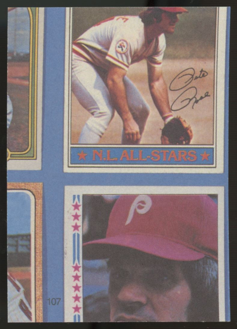 1985 Topps Renata Galasso Pete Rose Auto #107 "B"