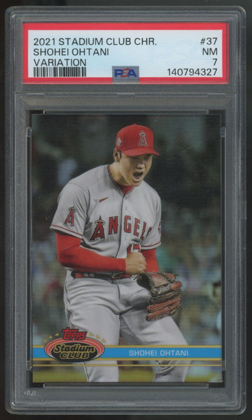 2021 Stadium Club Chrome Shohei Ohtani Variation #37 PSA 7 *327