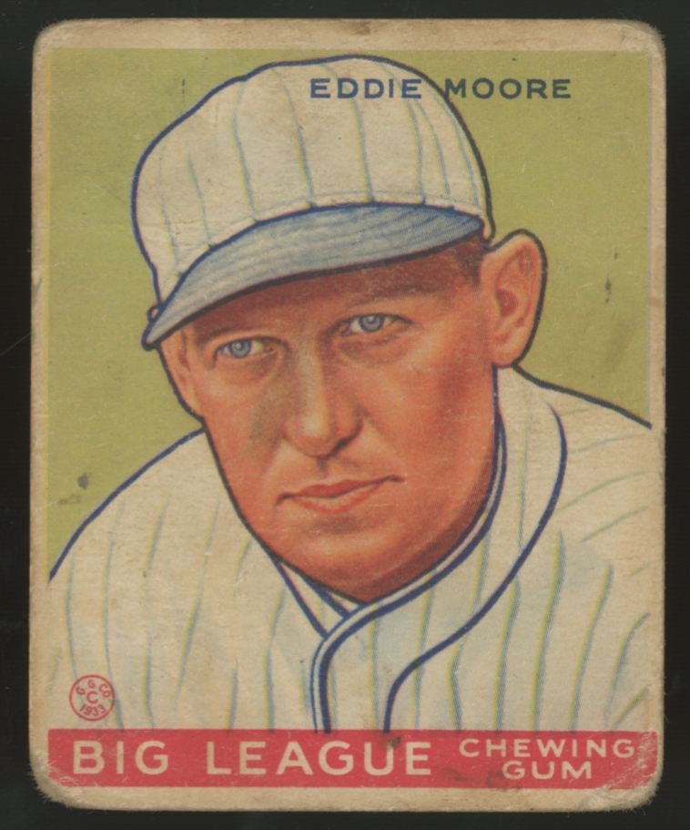 1933 Goudey Eddie Moore #180 F/G