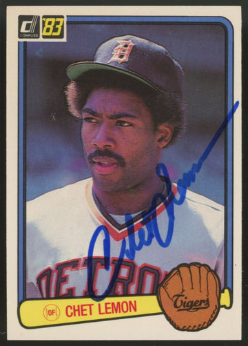 1983 Donruss Chet Lemon #511 Signed Auto JSA