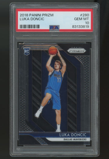 2018/19 Panini Prizm Luka Doncic RC #280 PSA 10