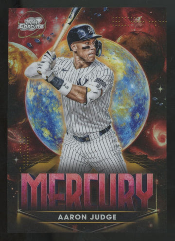 2025 Topps Chrome Cosmic Aaron Judge Planetary Pursuit Mercury SSP #PPM-1