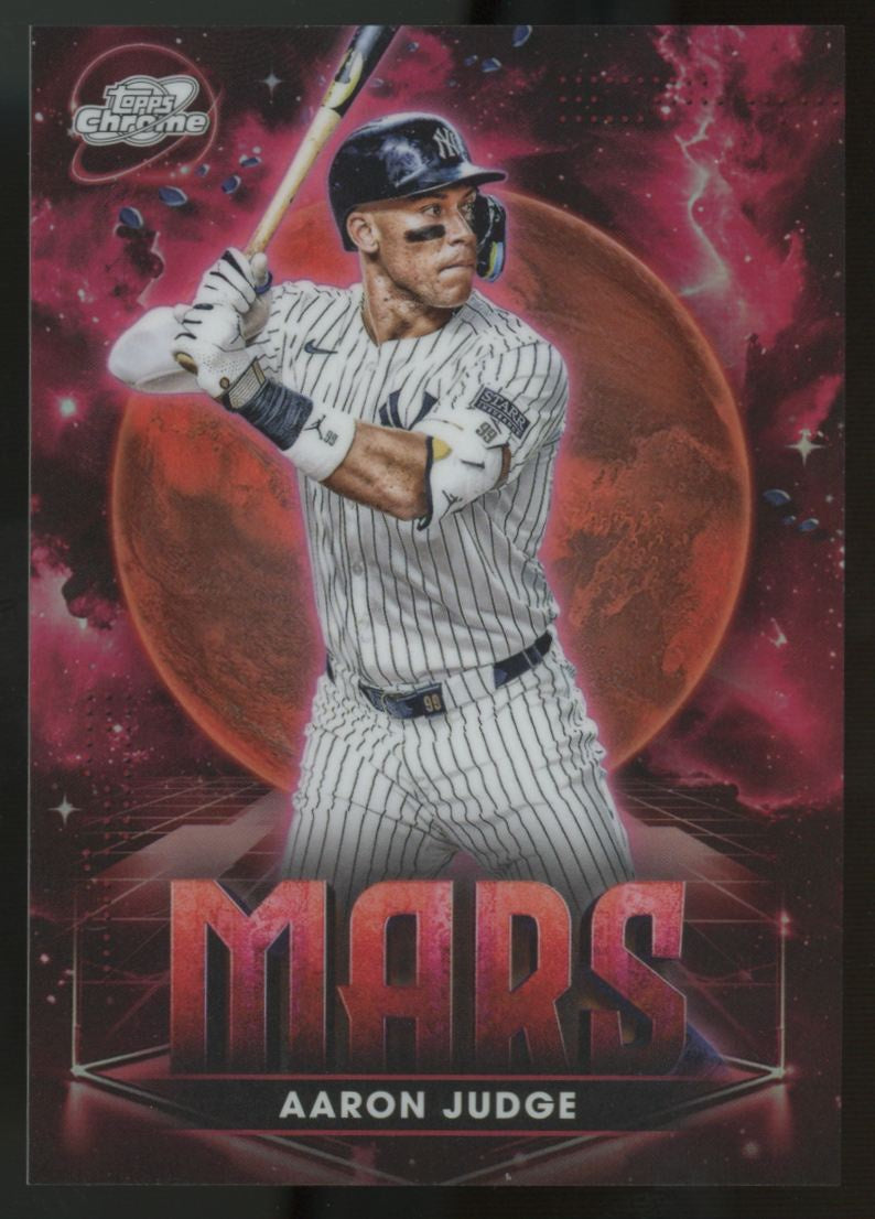 2025 Topps Chrome Cosmic Aaron Judge Planetary Pursuit Mars SSP #PPMA-1 "A"