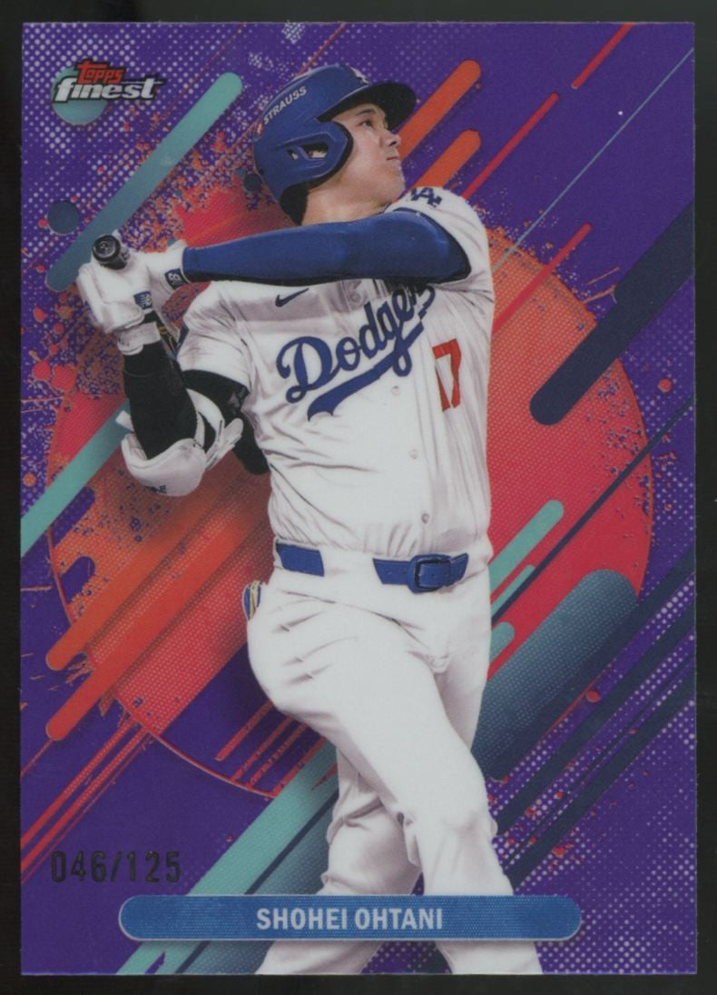 2025 Topps Finest Shohei Ohtani Rare Purple Refractor /125 #208